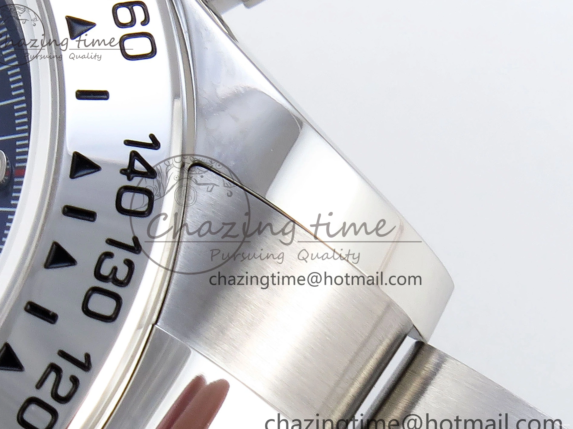 116509 OMF DIAL SS BEST ON A7750 DAYTONA BLUE MOVEMENT) SS STICK BRACELET (SLIM EDITION 1219